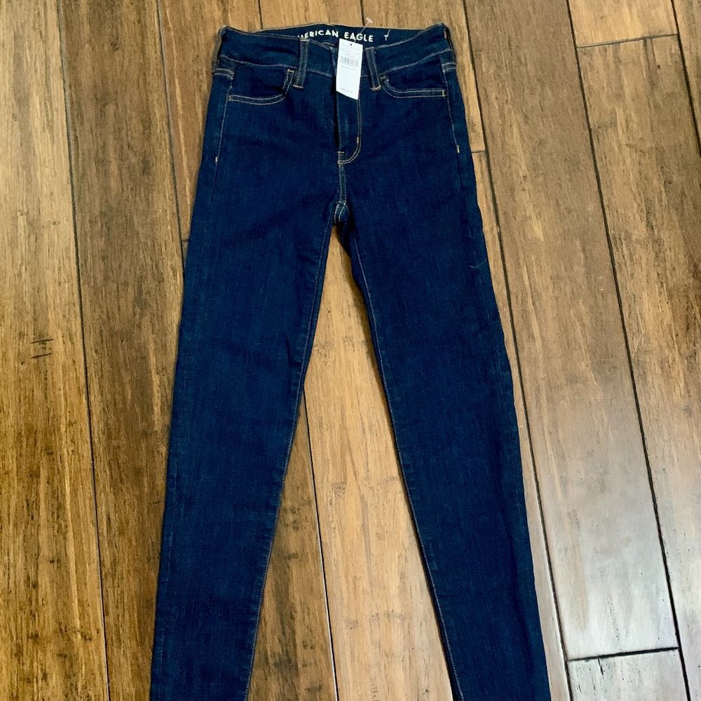 AMERICAN EAGLE HIGH RISE JEGGING -NWT- SZ- 00 LONG